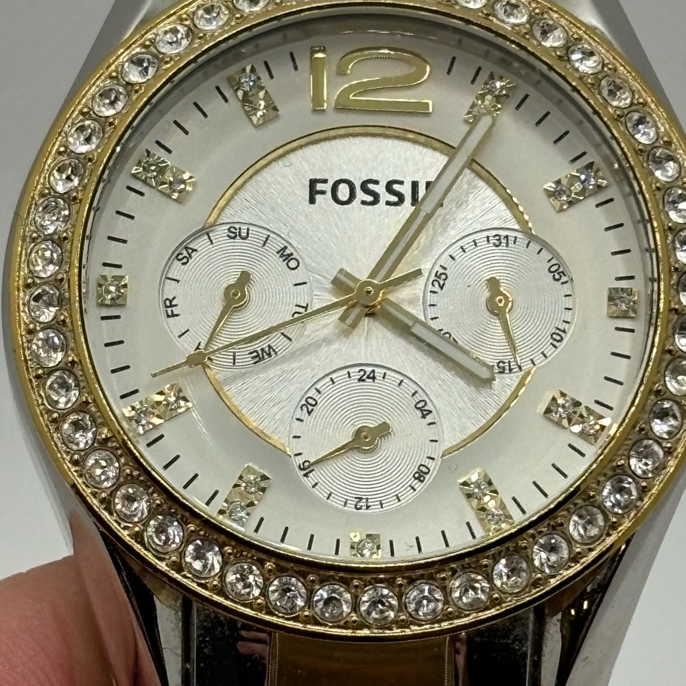 Fossil Riley Es3204 Multifunction Crystal Watch - image 5